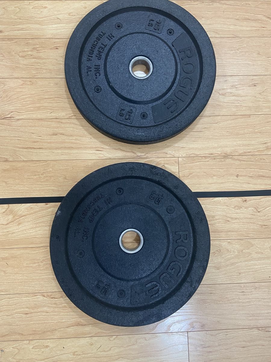 Pair of Rogue Hi-Temp Bumper Plates - 35 LBS