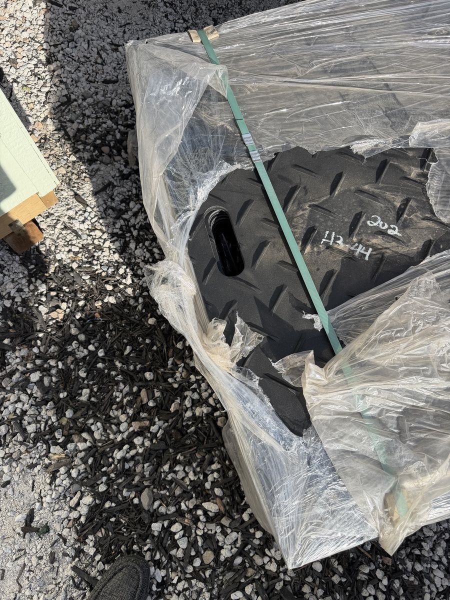 New Black Construction Grade Ground Protection Mats - Heavy Duty Temporary Roadway