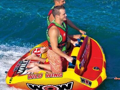 NEW- WOW Wild Wing 2-Person High Back Towable.
