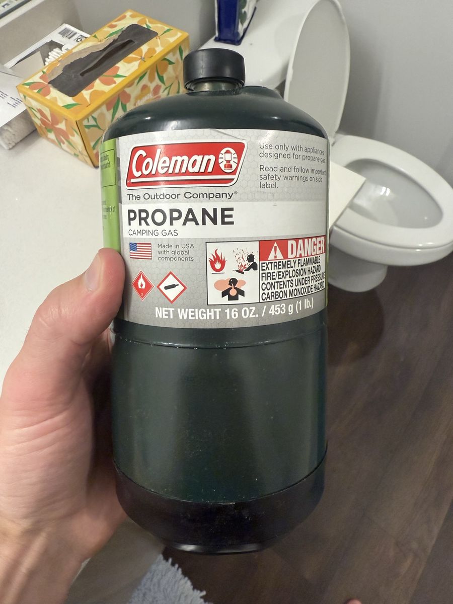 Coleman 1lb propane cylinders