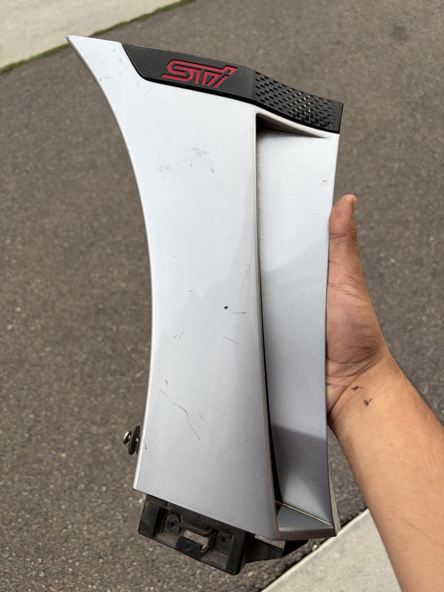 Subaru WRX STI Fender Vent Trim Silver Used