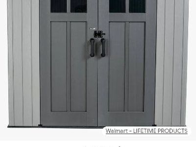 Lifetime 7x7 Outdoor Storage Shed - Grey