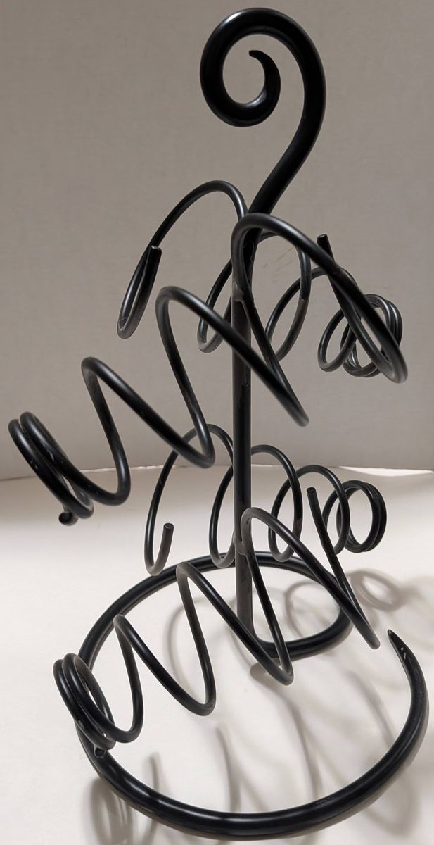 Heavy Wrought Iron Wine Bottle Rack