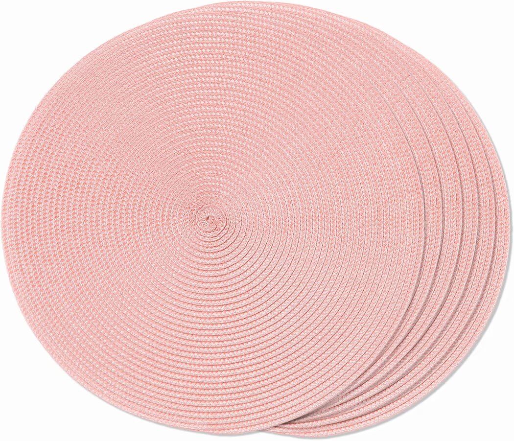 Brand New Pink Braided Placemats Set of 6