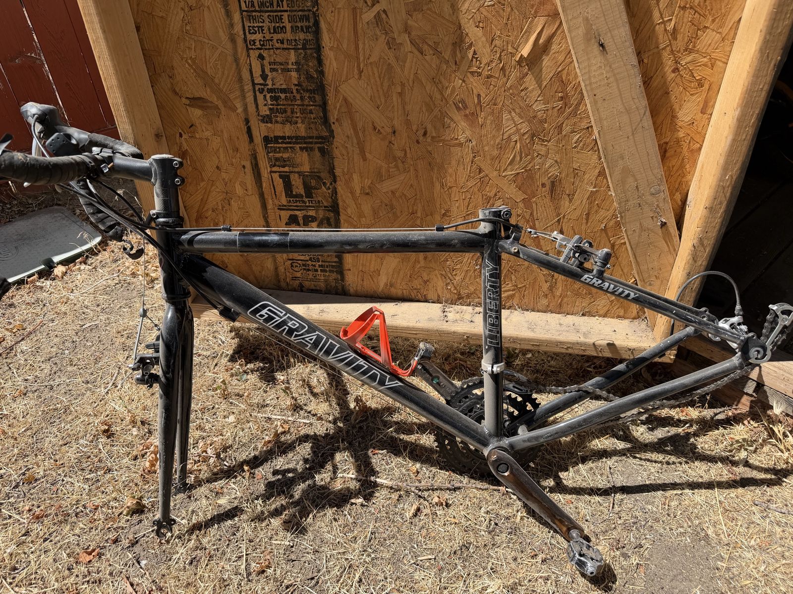 Gravity Liberty Road Bike Frame and Fork - Black