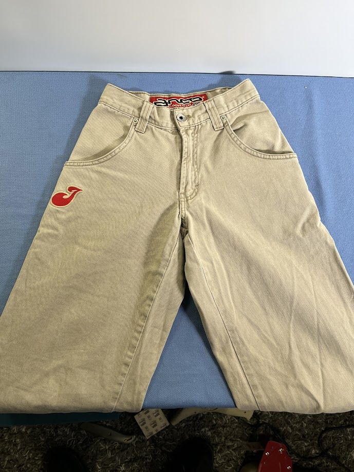 JNCO Jeans Looseygirl Womens Size 1 Khaki Baggy Wide Leg Y2K 90s Grunge VTG