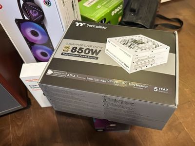 Thermaltake Toughpower GT 850W Snow ATX 3.1 Power Supply; 80 Plus Gold Efficiency