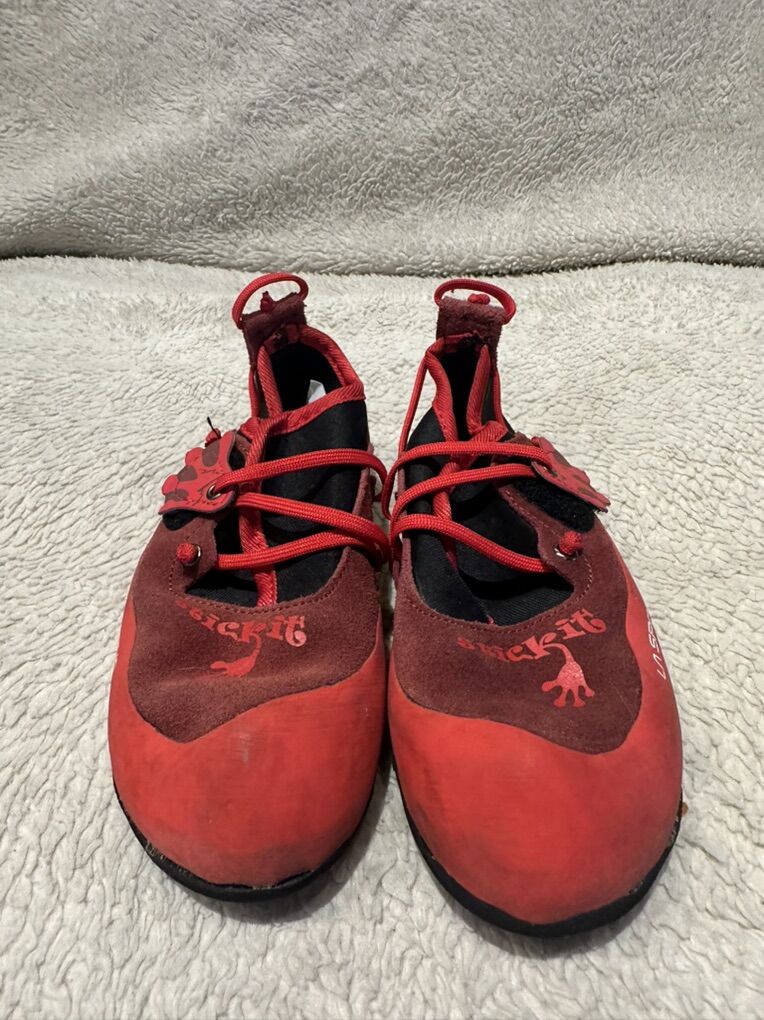 LaSportiva Stickit Youth 2-3 Red Climbing Shoes