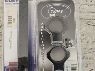 Talley 30mm rings and EGW Weatherby 20moa rail