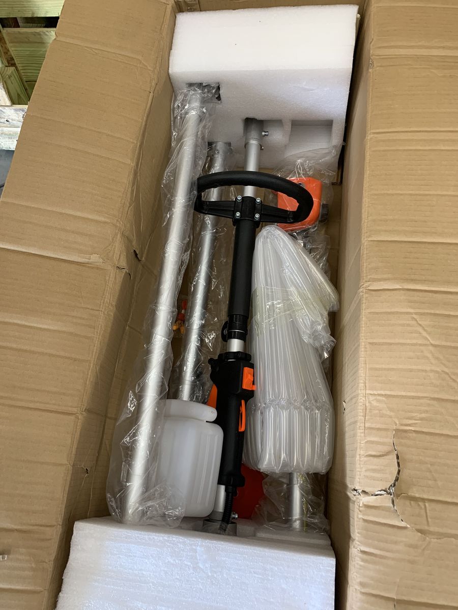 10 in. Bar 43CC Gas-Powered Extension Pole Saw, 2-Stroke Cordless Tree Trimmer with Adjustable Length for Tree Pruning