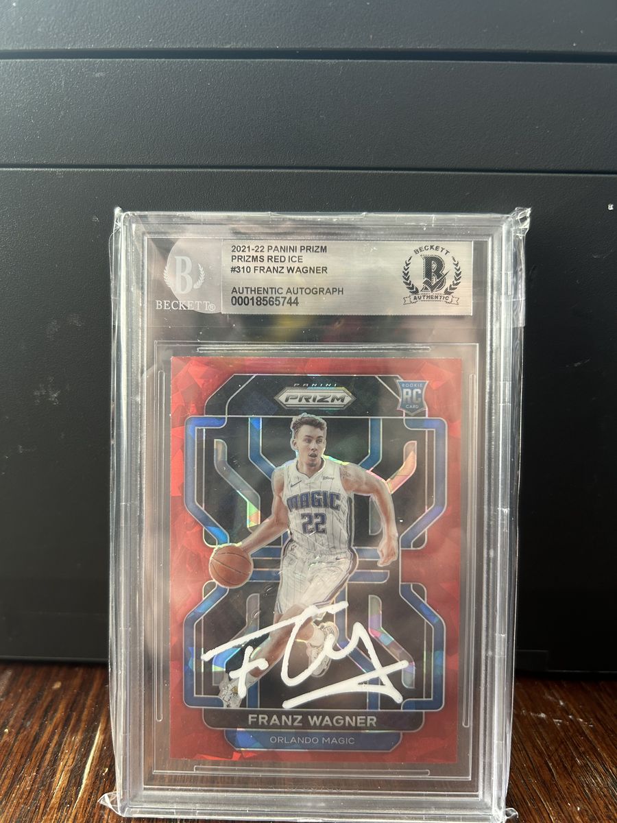 2021-22 Panini Prizm Red Ice Franz Wagner Autographed Rookie Card