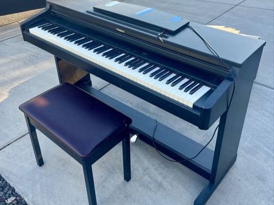 Roland Digital Piano with Bench in Black Finish