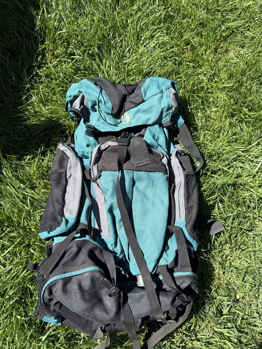 Large Backpacking Pack with Multiple Compartments
