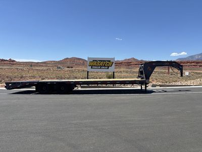 2026 RawMaxx 30' FDXD Gooseneck 20K with Duals and Maxx Ramps Equipment Flatbed Trailer