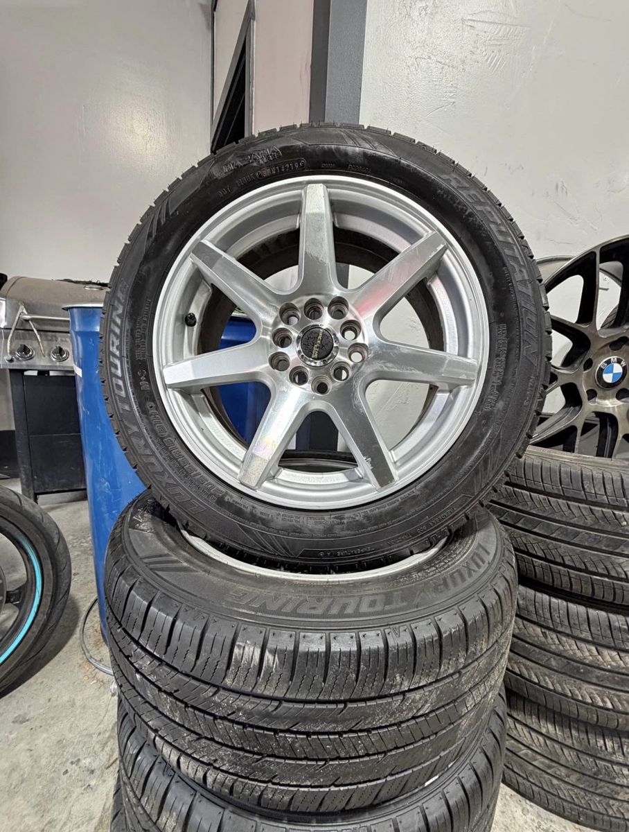 Raceline wheels! 16x7 (5x4.5) (5x100) with Tires 205-55R17