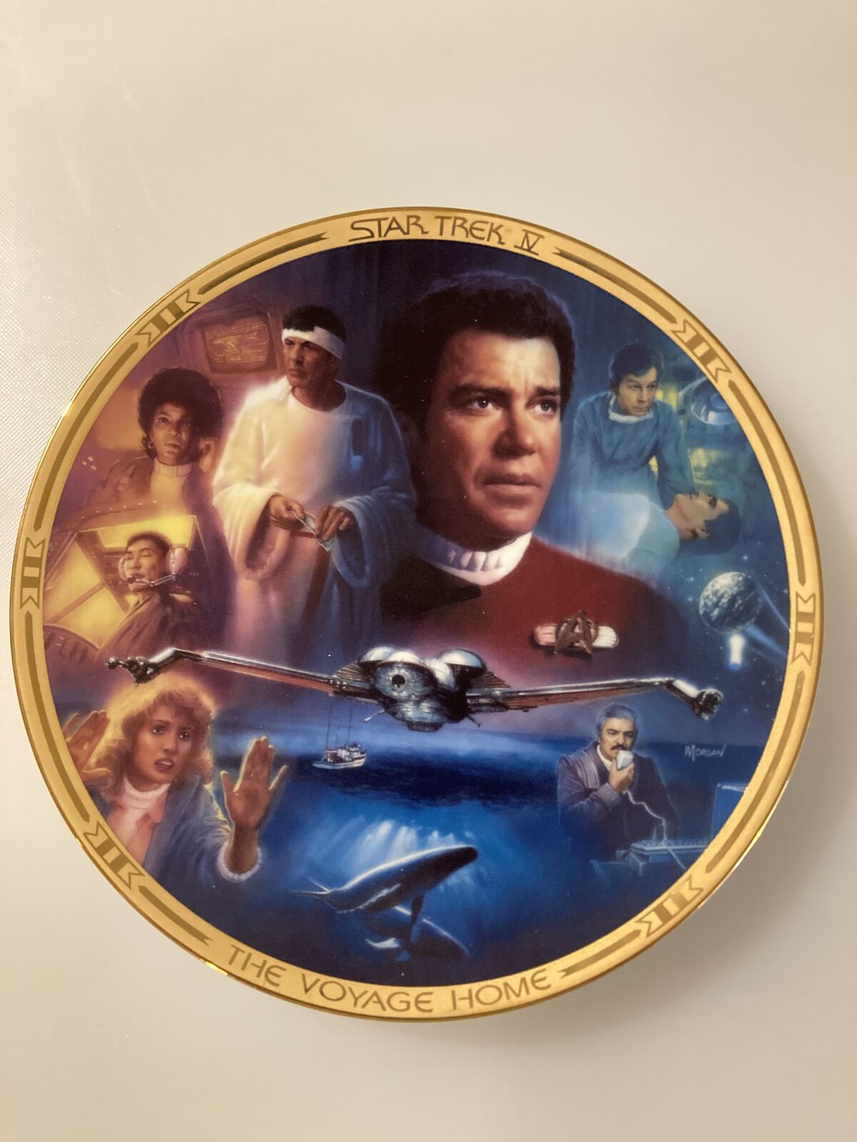 Vintage Star Trek: The Movies Porcelain Collectors Plate - THE VOYAGE HOME -1994