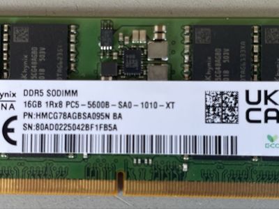 16GB DDR5 PC5-5600 SODIMM 16GB x 1