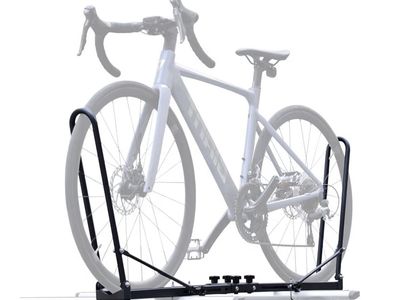 Roof Bike Rack Mount for Car & SUV, Foldable Upright Bicycle Carrier with Two Arms, 1-Bike Rooftop Carrier, only for Removable R