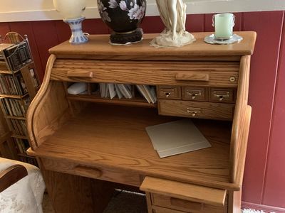 desk roll top oak, free
