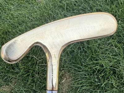 Vintage Titleist Acushnet Brass Blade Golf Putter with Pro Only Grip