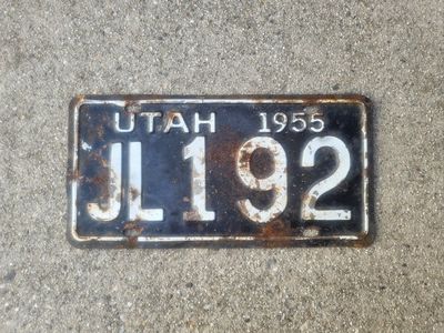 1955 Utah license plate