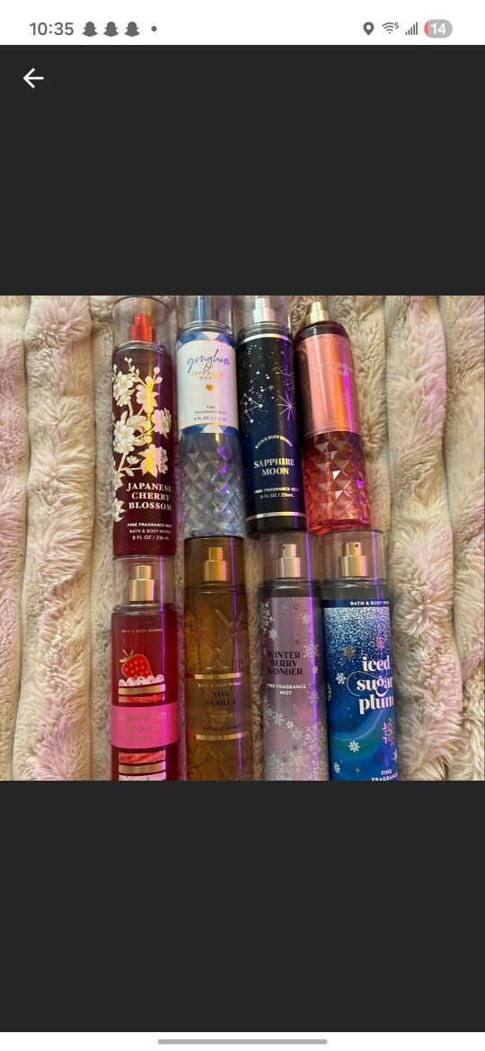 Bath & Body Works Fine Fragrance Mists 8 fl oz - Assorted Scents