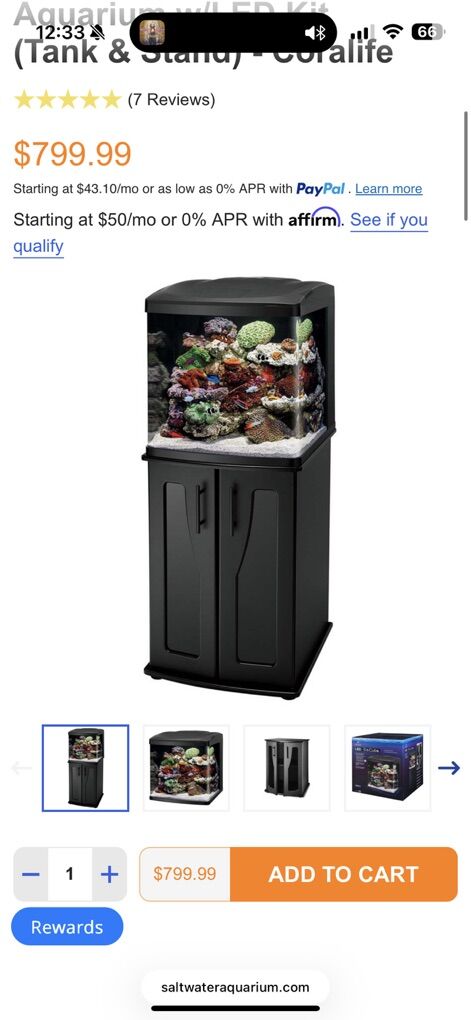 32 Gallon Biocube With Stand