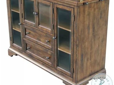 Real Hardwood Mariposa flip top server