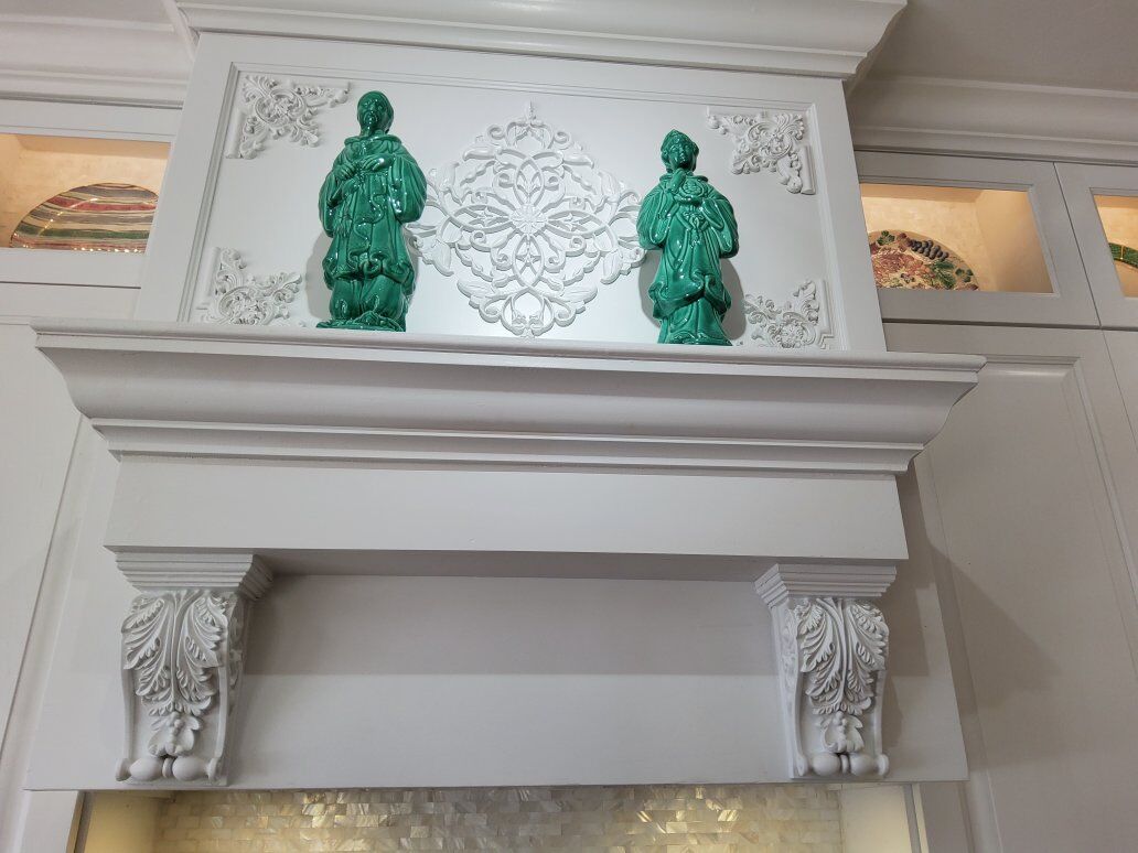 building material (11) wood appliques