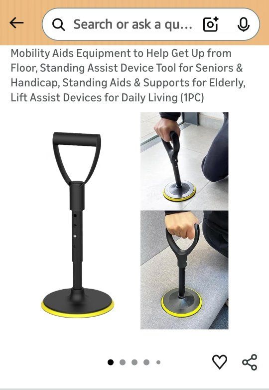 Mobility Aids Equipment to Help Get Up from Floor, Standing Assist Device