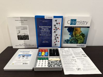 Organic Chemistry Model Kit + Lab Notebook, Lab Manual & Solutions Book