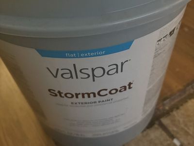 Valspar StormCoat 5-Gallon Flat Exterior Paint - Custom Color White Base (Lowe's #2253)