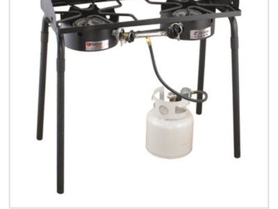Camp Chef 2-Burner Propane Outdoor Camp Stove with Side Shelves & Carry Bag