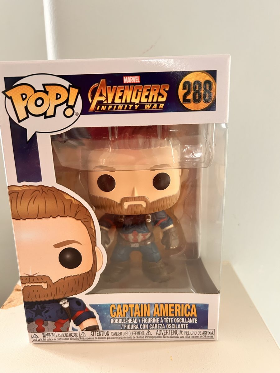 Funko Pop! Marvel Avengers Infinity War Captain America Bobble-Head #288 (New)