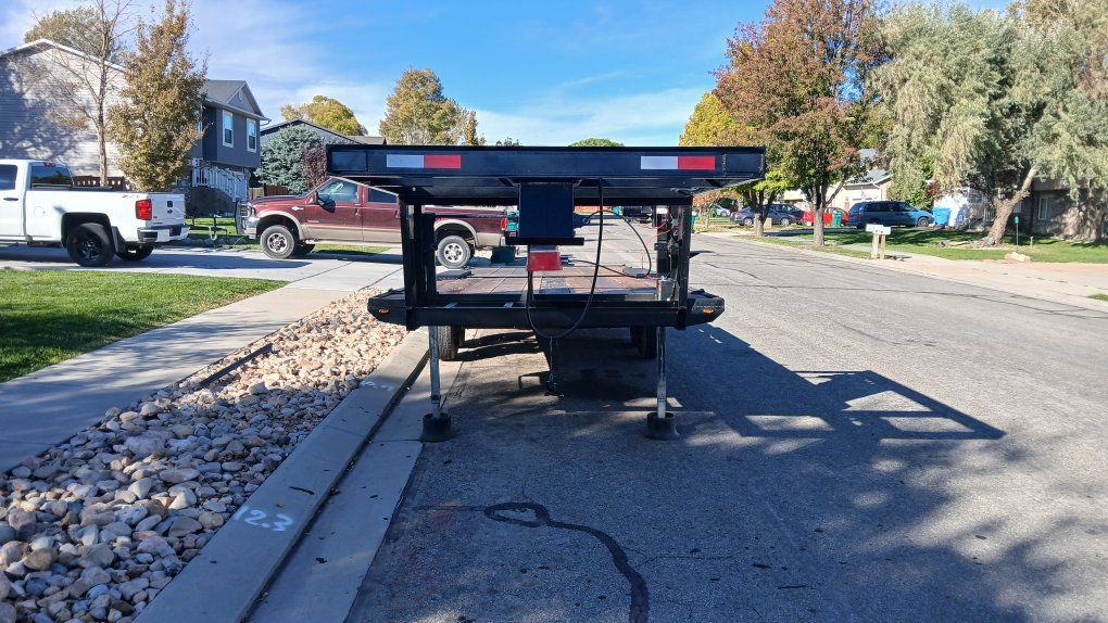 Gooseneck Flatbed Trailer, Heavy Duty, Dual Axle