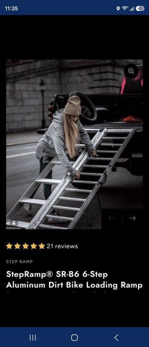 Motorcycle Loading Step Ramp