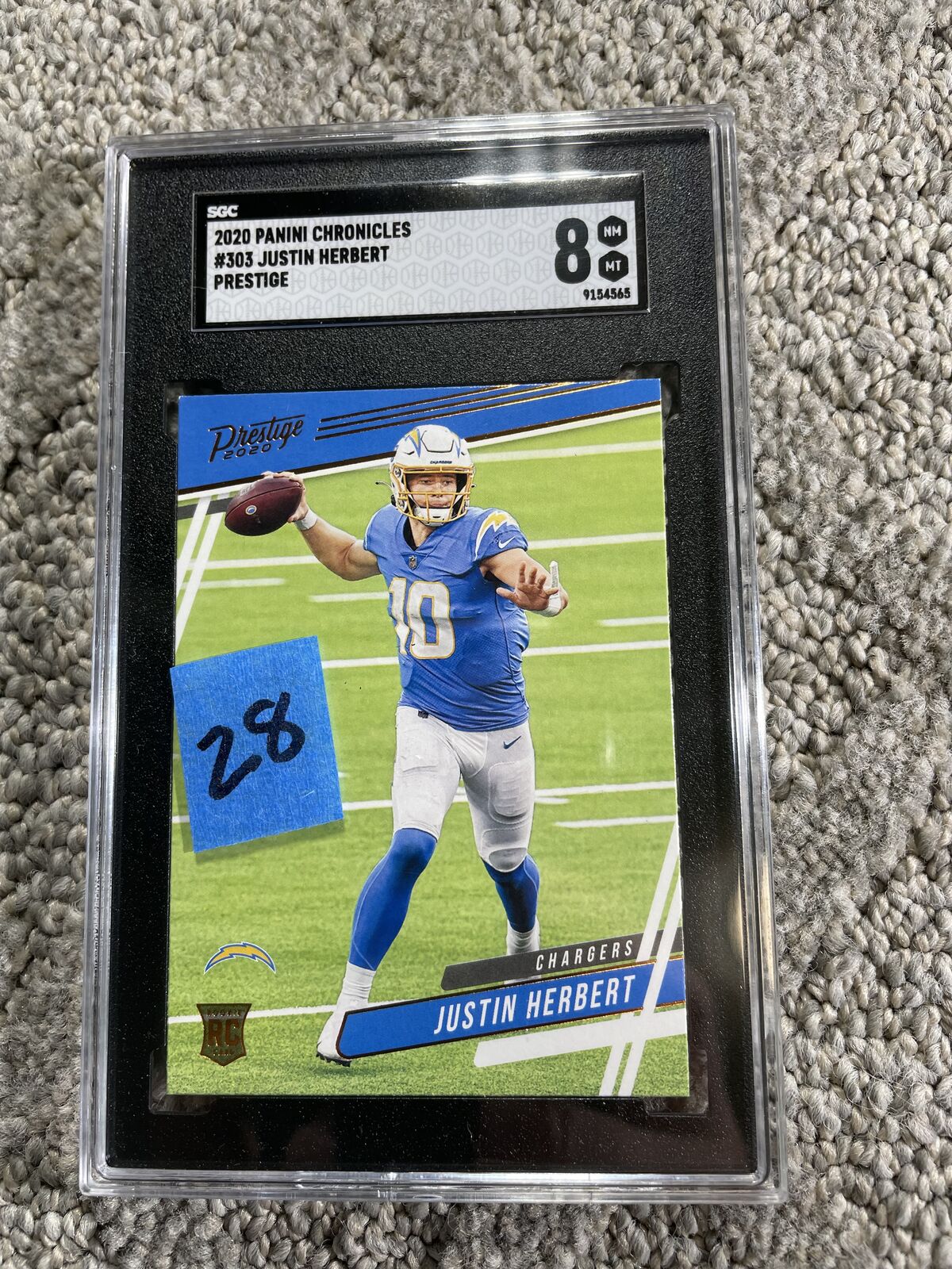 Justin Herbert San Diego Chargers graded slabs