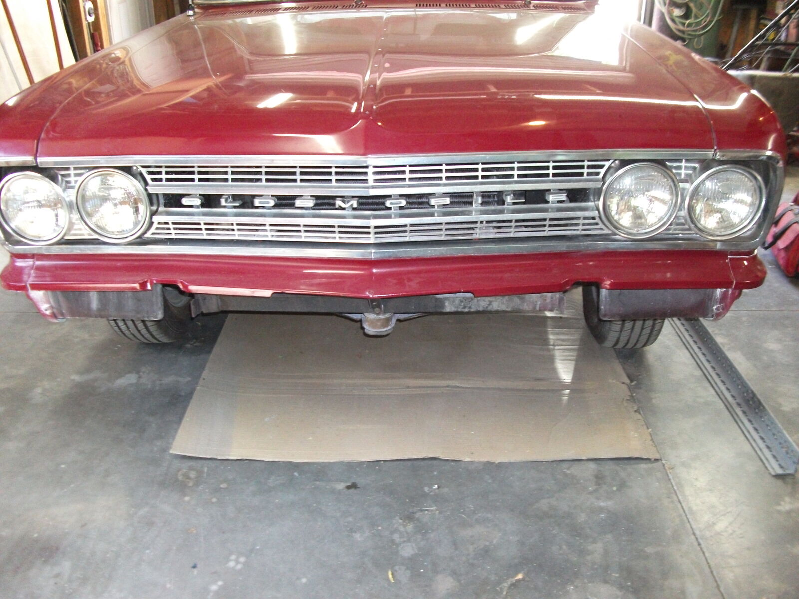 ISO 1963 Oldsmobile F85 Front Bumper & Steering Wheel