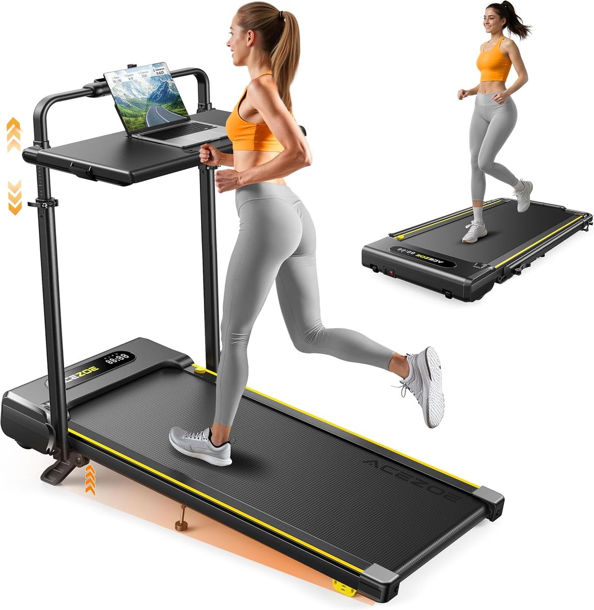 Acezoe Walking Pad/Treadmill with Remote - In new condition