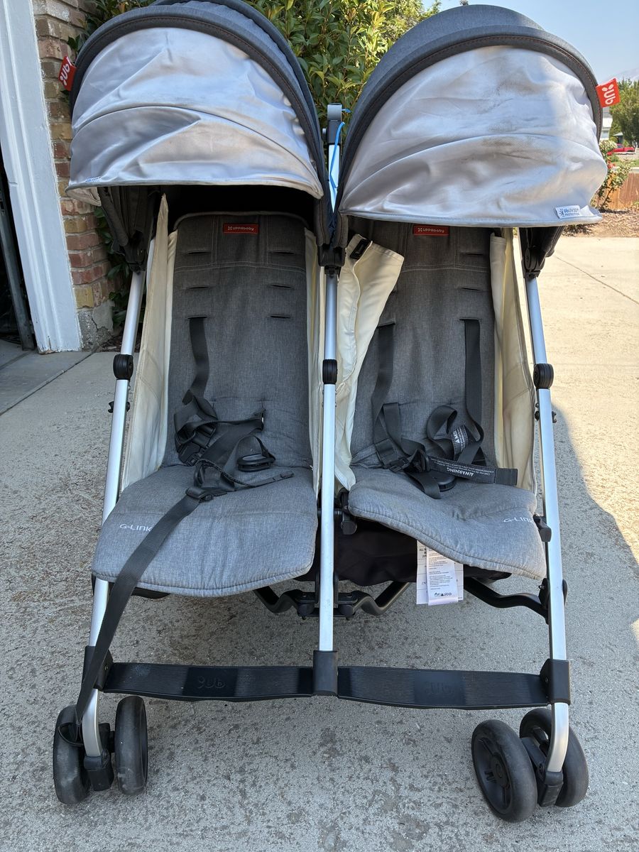 UPPAbaby G-LINK Double Umbrella Stroller - Gray