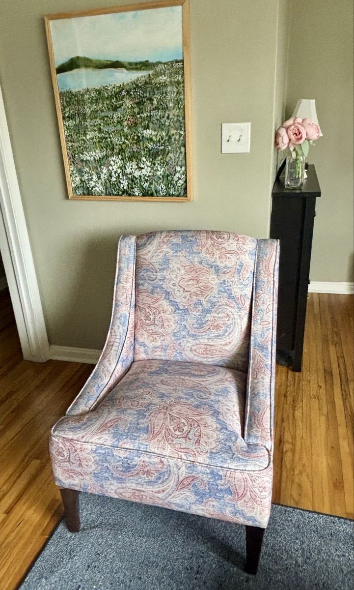 Brand New Kayson Jacobean Paisley Accent Chair – 2 Available