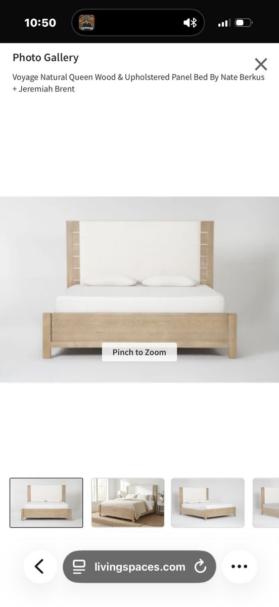 Living Spaces King Bedframe And Mattress