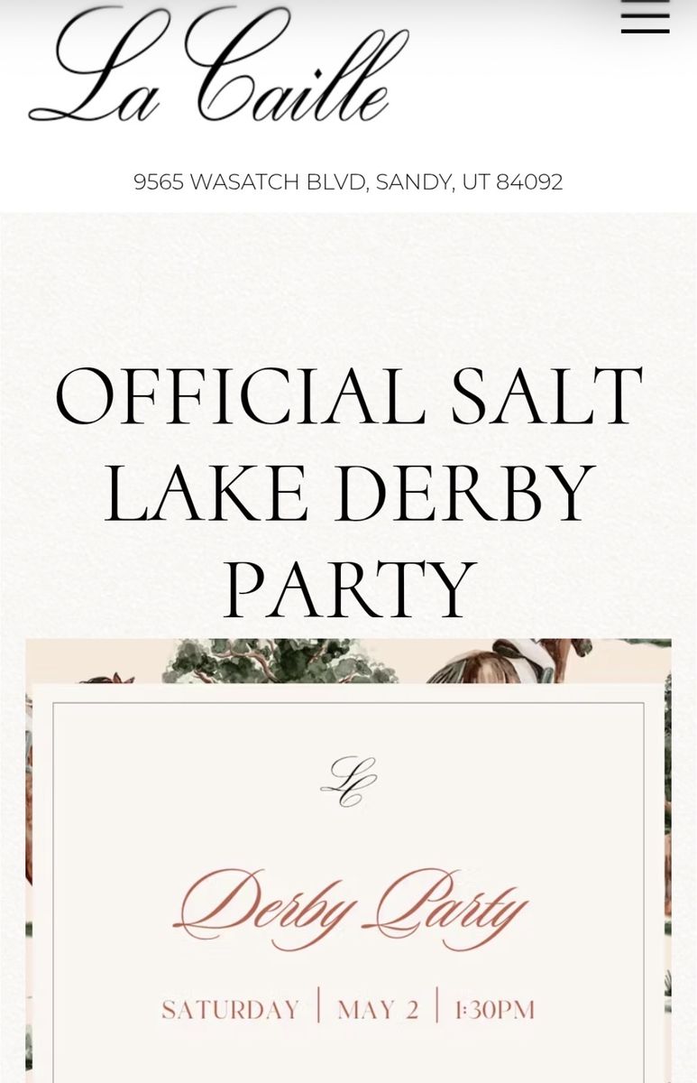 Two VIP tickets to Kentucky Derby at La Caille