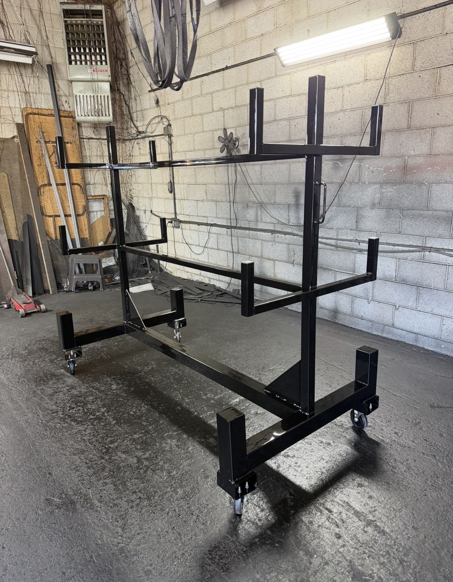 Heavy-Duty Steel Rack on Wheels