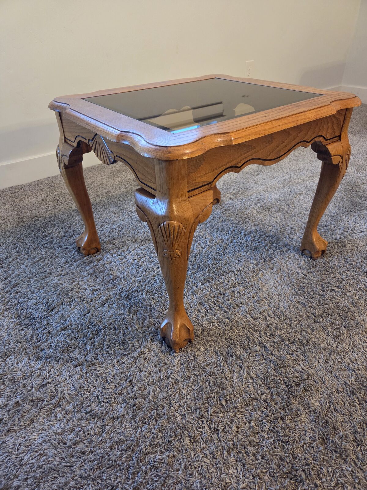 Antique claw foot side table