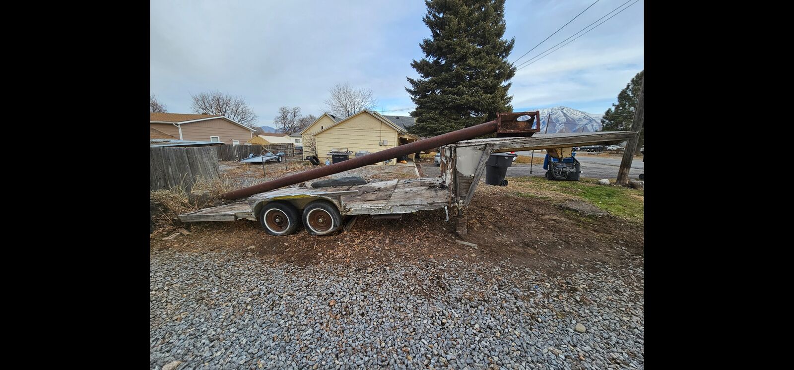 Fifthwheel king pin trailer frame 26.5'