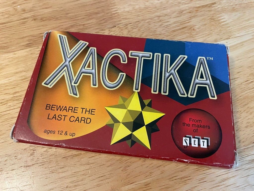 Xactika Card Game by Set Enterprises - Complete Deck with Instructions for 2-10 Players, Ages 12+