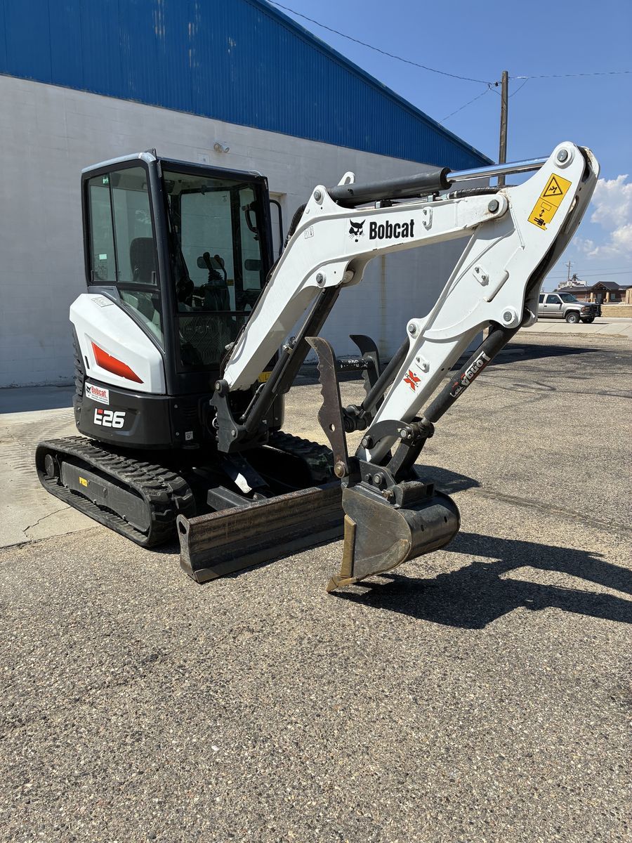 2022 Bobcat E26 Mini-Excavator. 630 hours