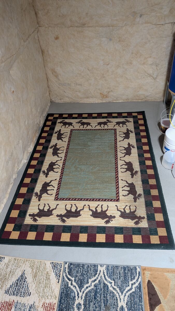 7.5 Feet by 5.25 Feet Moose Rug