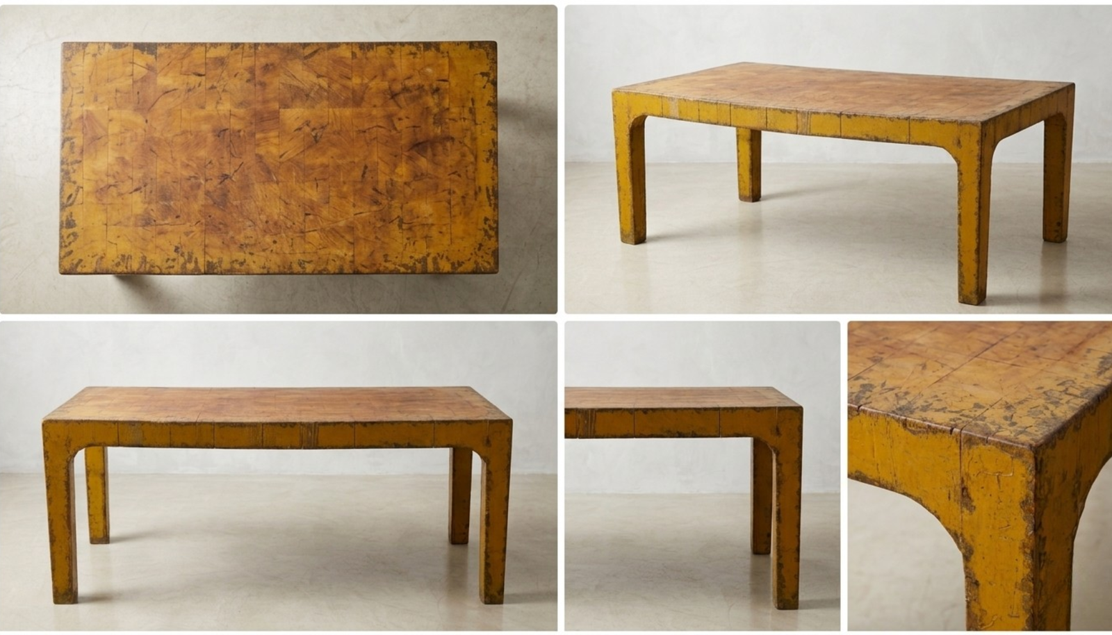 Butcher Block Table for Dining Room, Studio, Office 